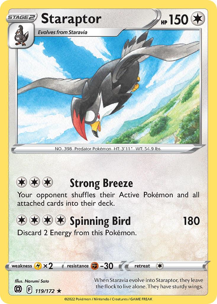 2022 Pokemon Trading Card Game Brilliant Stars Price List 119 Staraptor