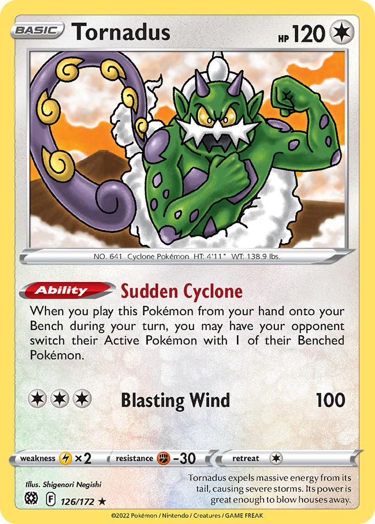 2022 Pokemon Trading Card Game Brilliant Stars Price List 126 Tornadus