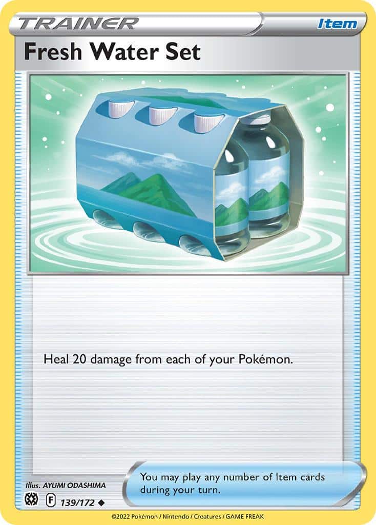 2022 Pokemon Trading Card Game Brilliant Stars Price List 139 Fresh Water Price