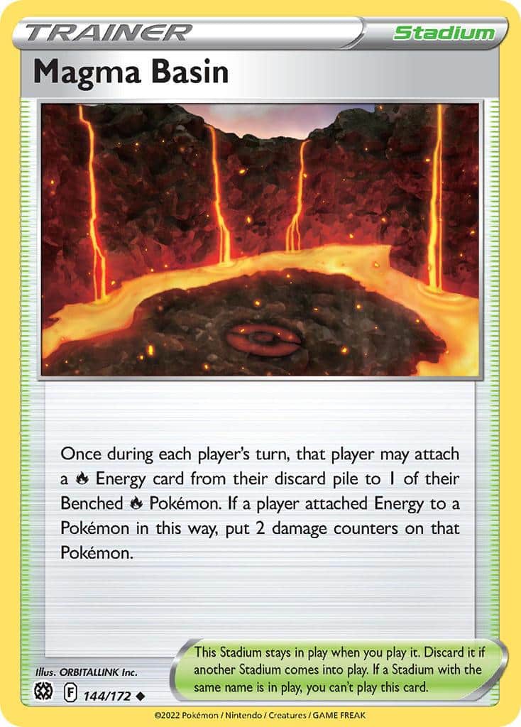 2022 Pokemon Trading Card Game Brilliant Stars Price List 144 Magma Basin