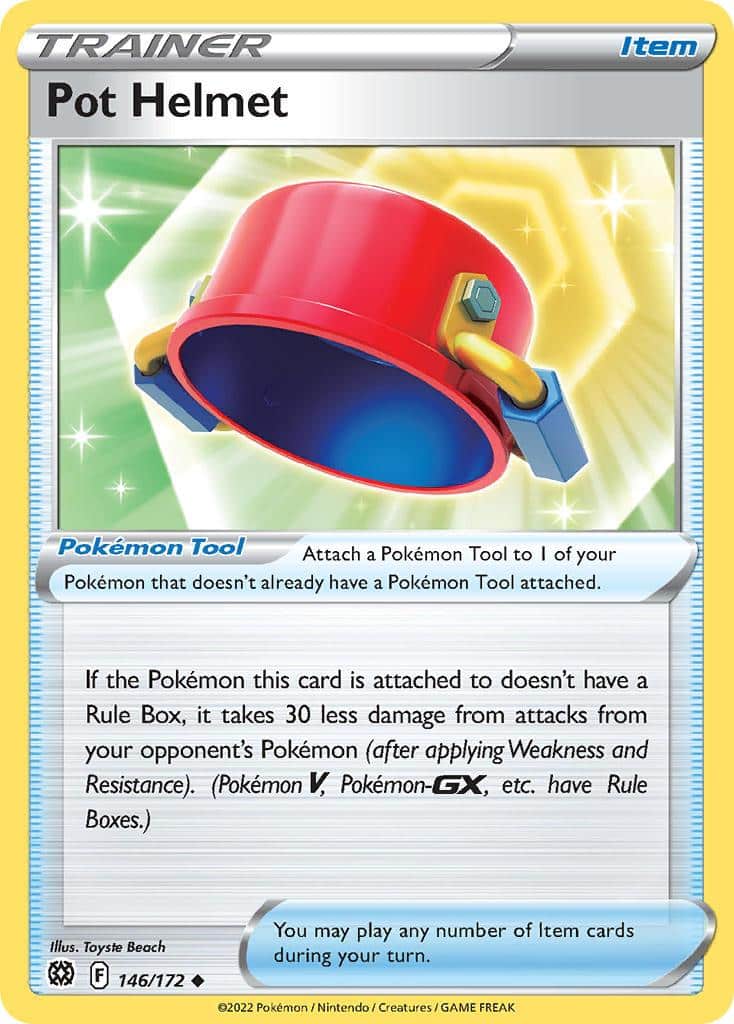 2022 Pokemon Trading Card Game Brilliant Stars Price List 146 Pot Helmet