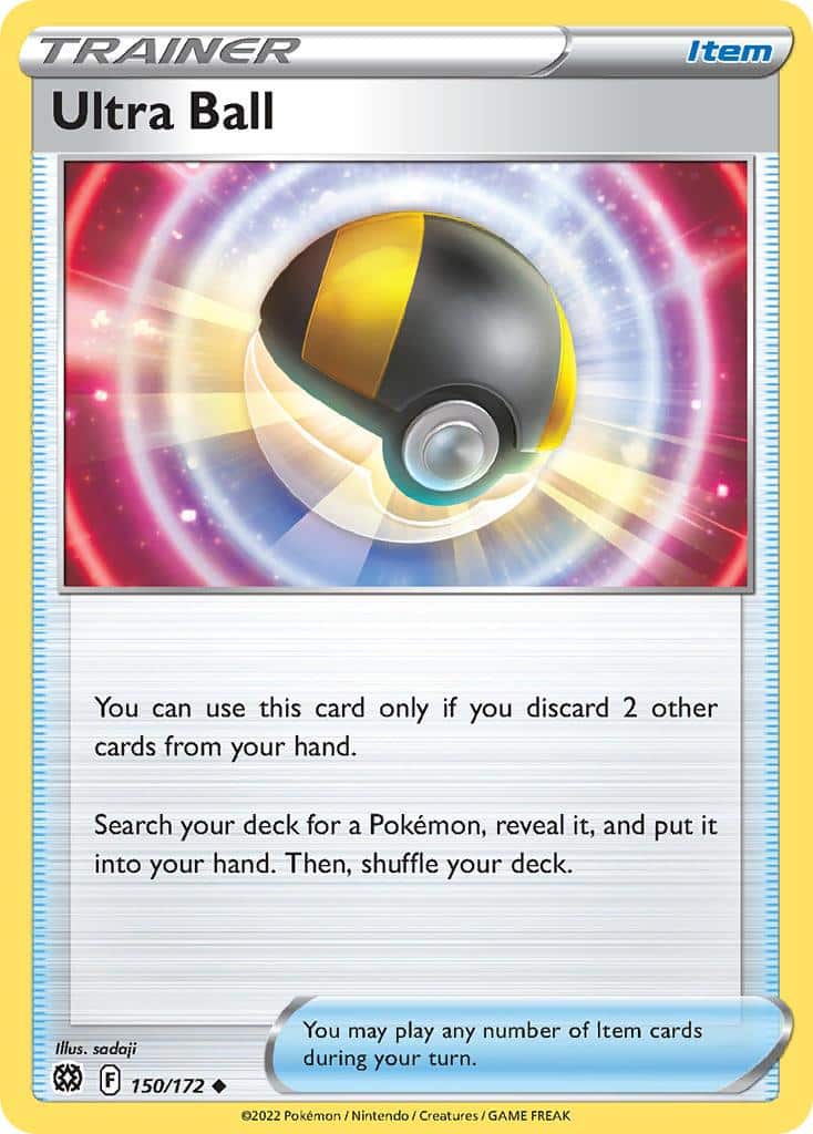 2022 Pokemon Trading Card Game Brilliant Stars Price List 150 Ultra Ball