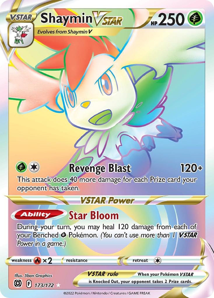 2022 Pokemon Trading Card Game Brilliant Stars Price List 173 Shaymin V Star