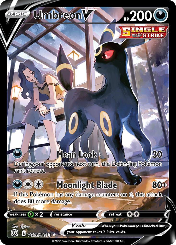 2022 Pokemon Trading Card Game Brilliant Stars Price List TG022 Umbreon V