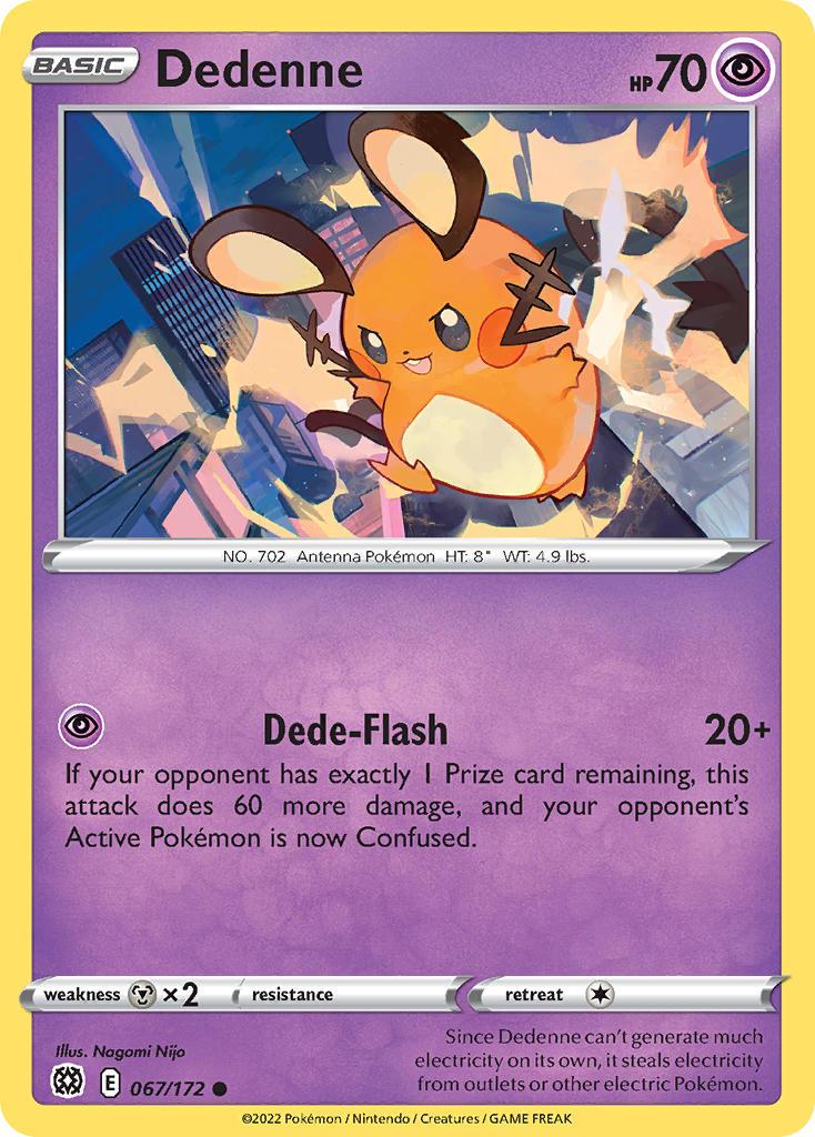 2022 Pokemon Trading Card Game Brilliant Stars Set List 067 Dedenne