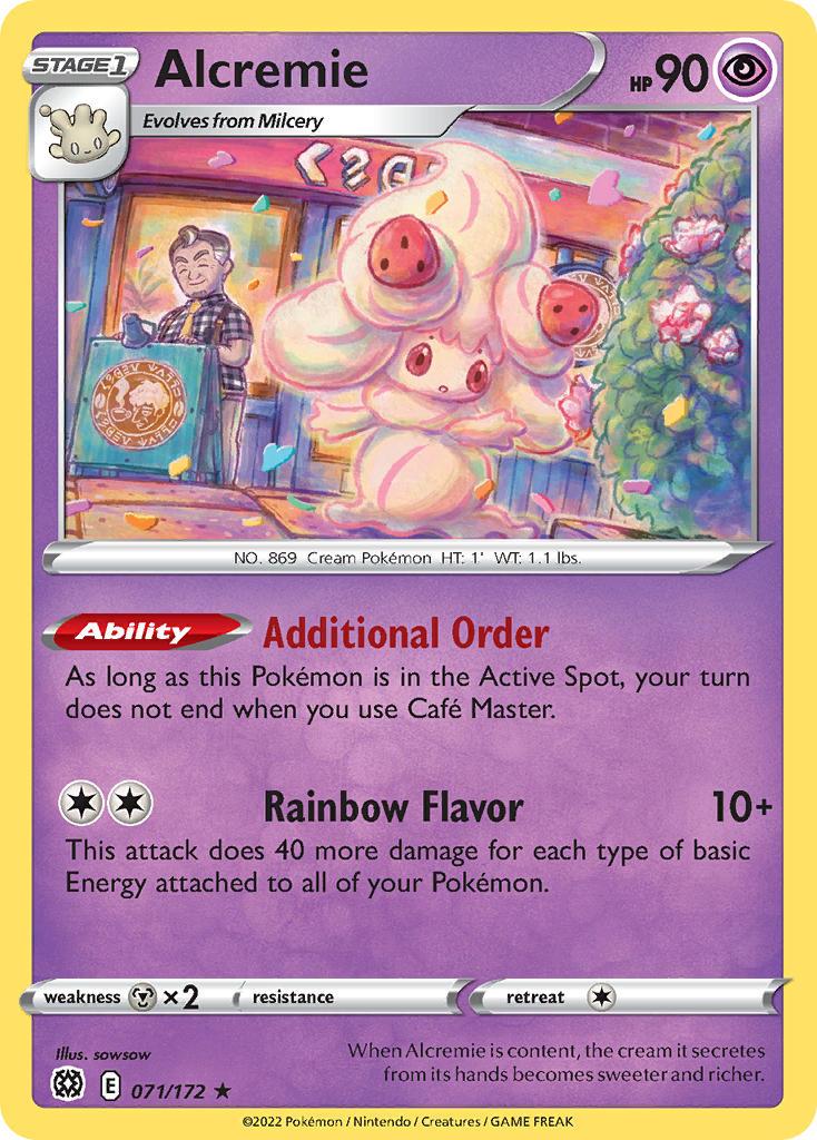 2022 Pokemon Trading Card Game Brilliant Stars Set List 071 Alcremie