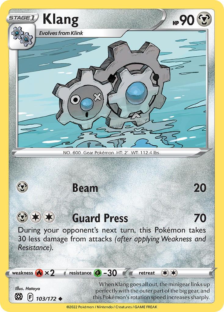 2022 Pokemon Trading Card Game Brilliant Stars Set List 103 Klang