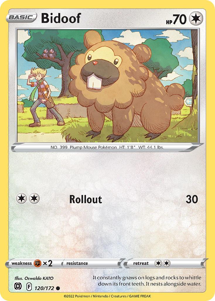 2022 Pokemon Trading Card Game Brilliant Stars Set List 120 Bidoof