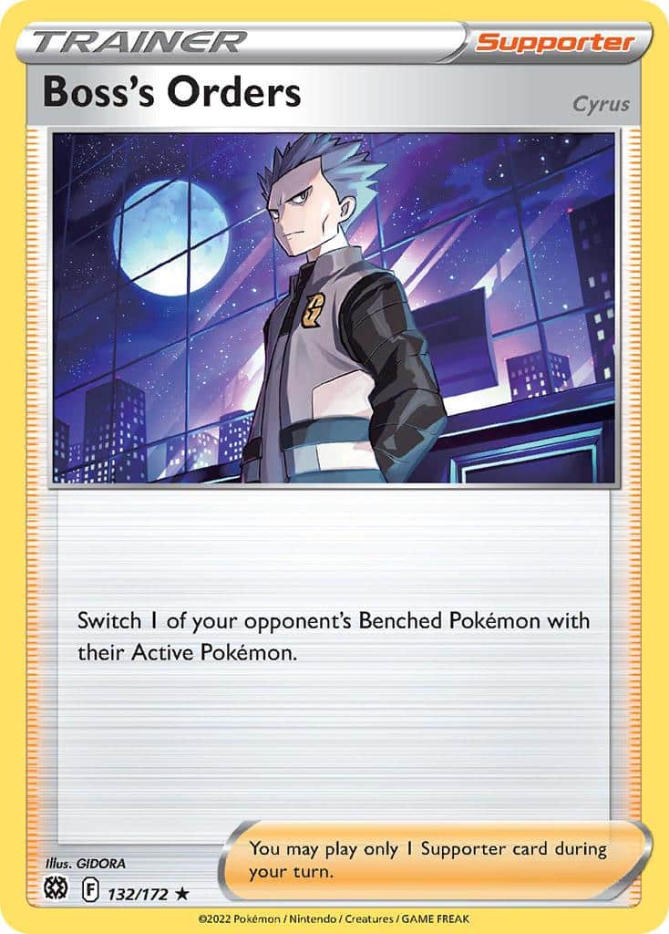 2022 Pokemon Trading Card Game Brilliant Stars Set List 132 Bosss Orders