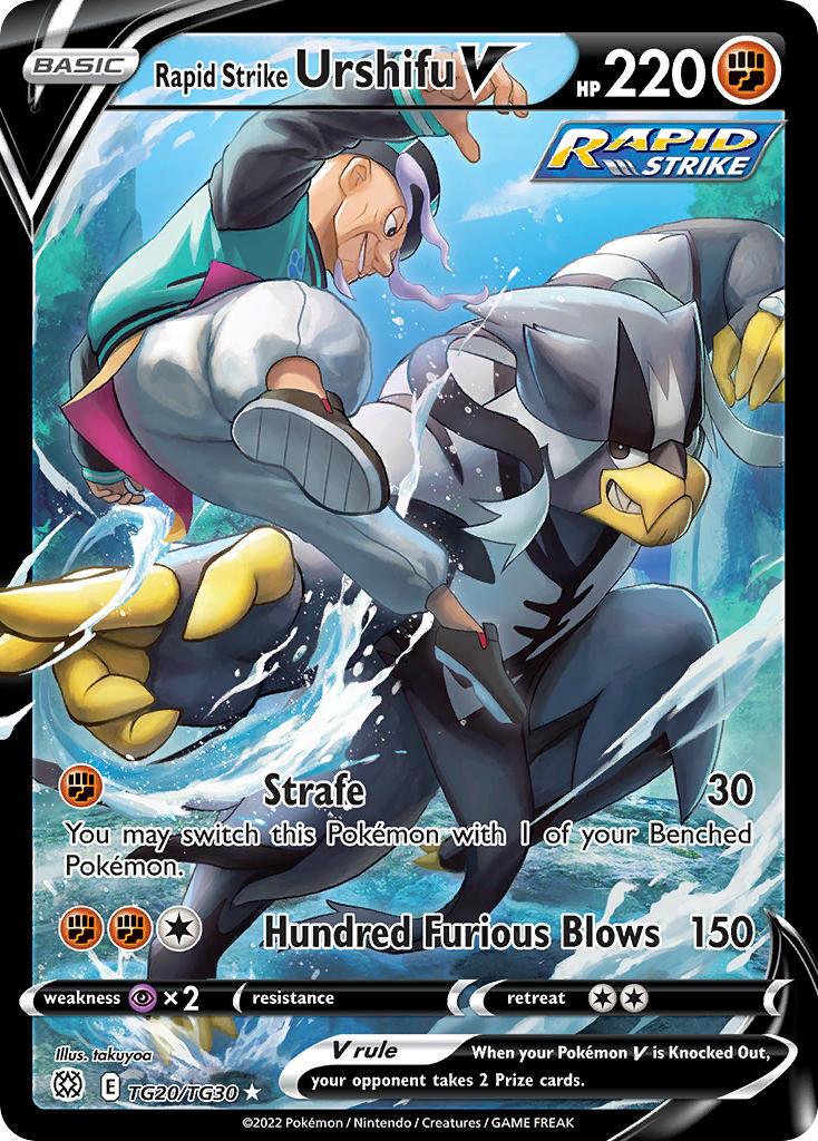 2022 Pokemon Trading Card Game Brilliant Stars Set List TG020 Rapid Strike Urshifu V