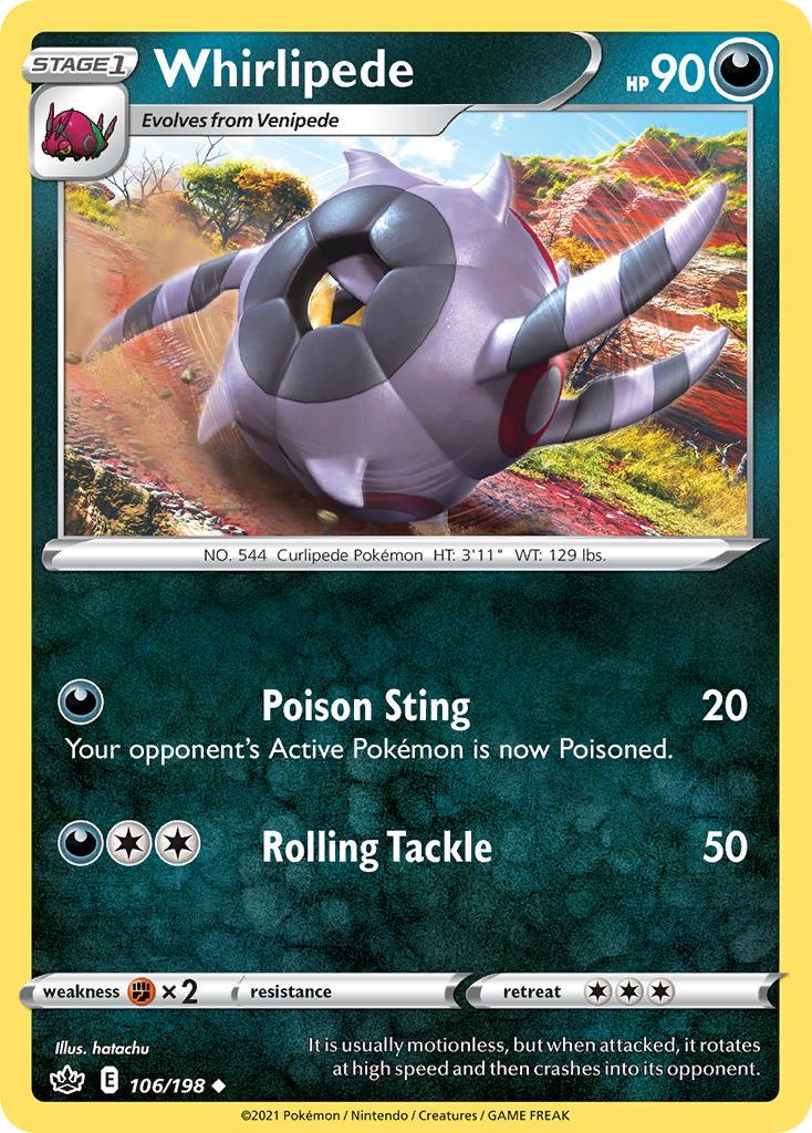 Pokemon Trading Card Game Chilling Reign Price List 106 Whirlipede