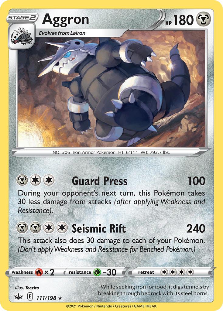 Pokemon Trading Card Game Chilling Reign Price List 111 Aggron