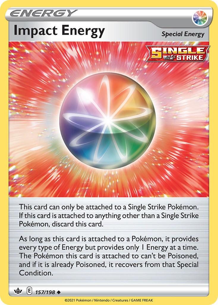 Pokemon Trading Card Game Chilling Reign Price List 157 Impact Energy