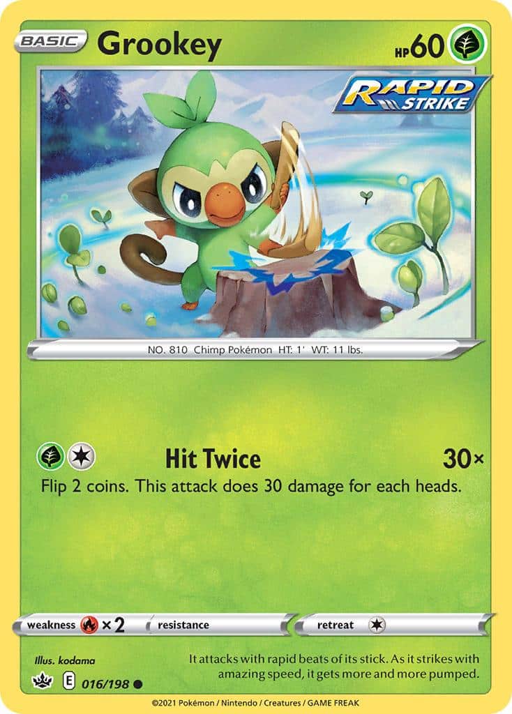 Pokemon Trading Card Game Chilling Reign Price List 16 Grookey