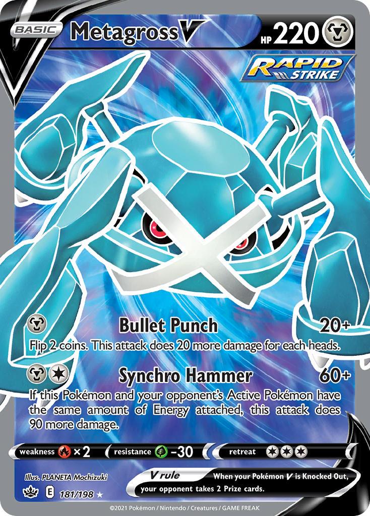 Pokemon Trading Card Game Chilling Reign Price List 181 Metagross V