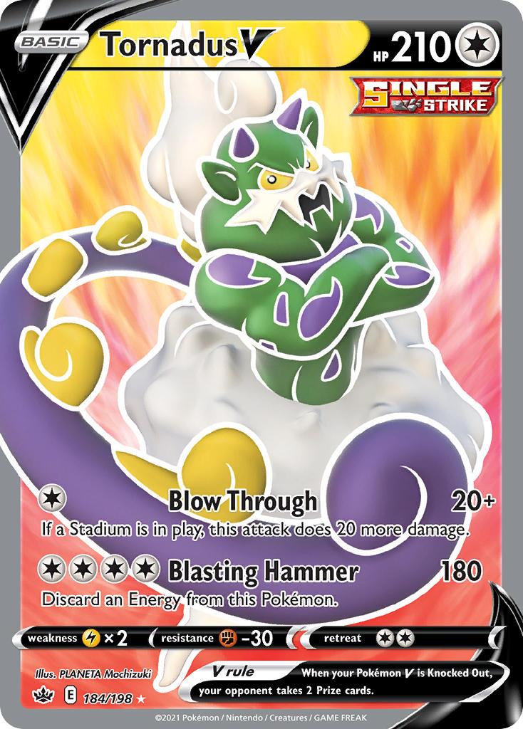 Pokemon Trading Card Game Chilling Reign Price List 184 Tornadus V