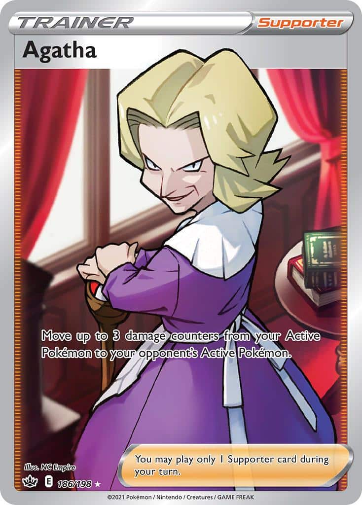 Pokemon Trading Card Game Chilling Reign Price List 186 Agatha