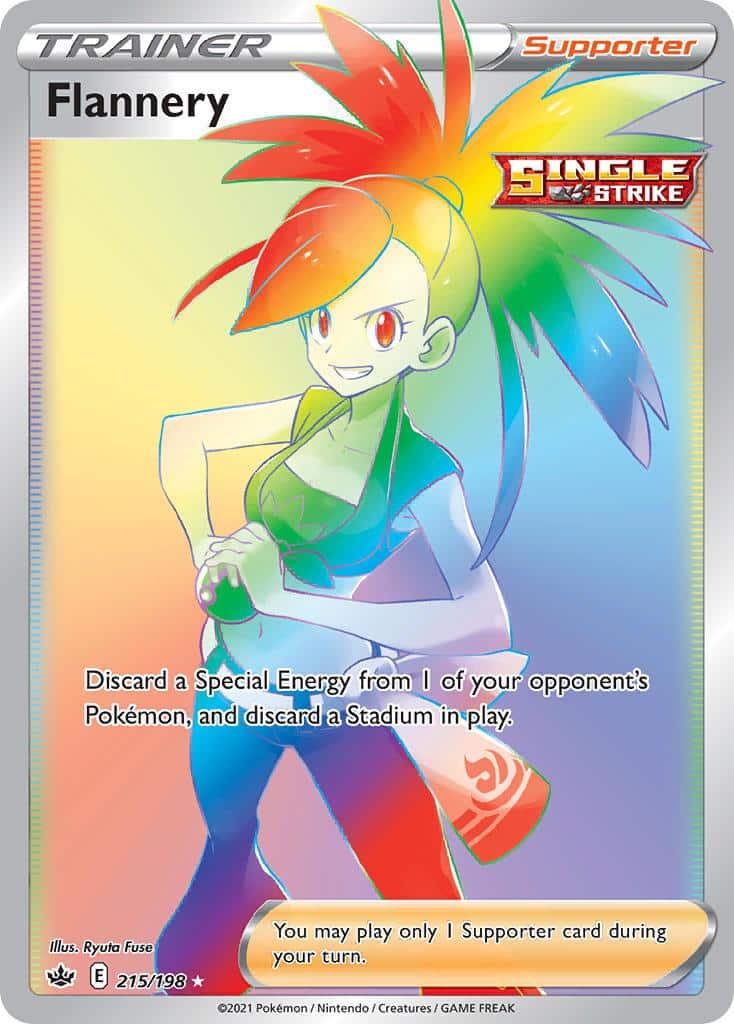 Pokemon Trading Card Game Chilling Reign Price List 215 Flannery
