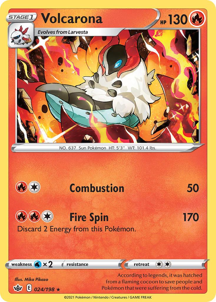 Pokemon Trading Card Game Chilling Reign Price List 24 Volcarona