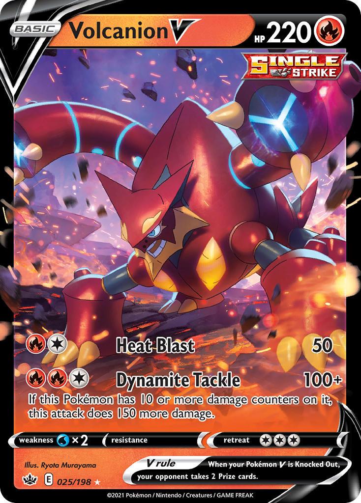 Pokemon Trading Card Game Chilling Reign Price List 25 Volcanion V