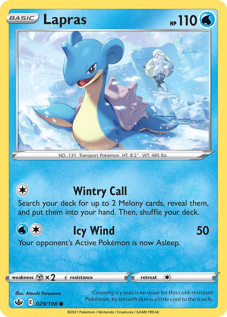 Pokemon Trading Card Game Chilling Reign Price List 29 Lapras