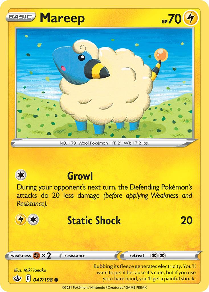 Pokemon Trading Card Game Chilling Reign Price List 47 Mareep