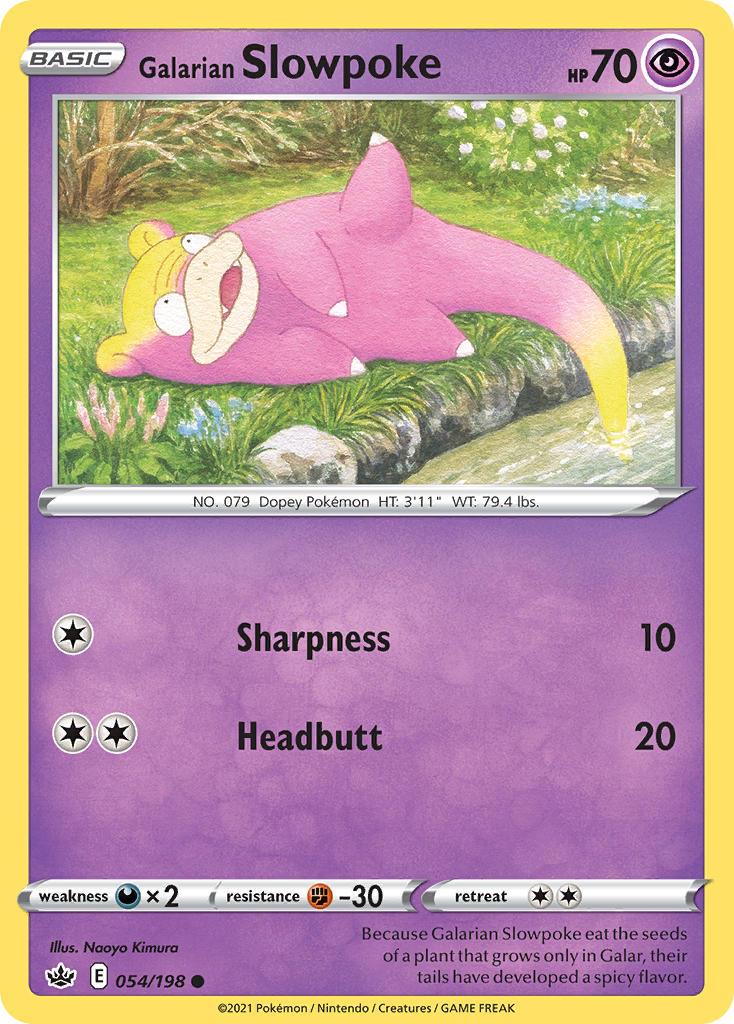 Pokemon Trading Card Game Chilling Reign Price List 54 Galarian Slowpoke