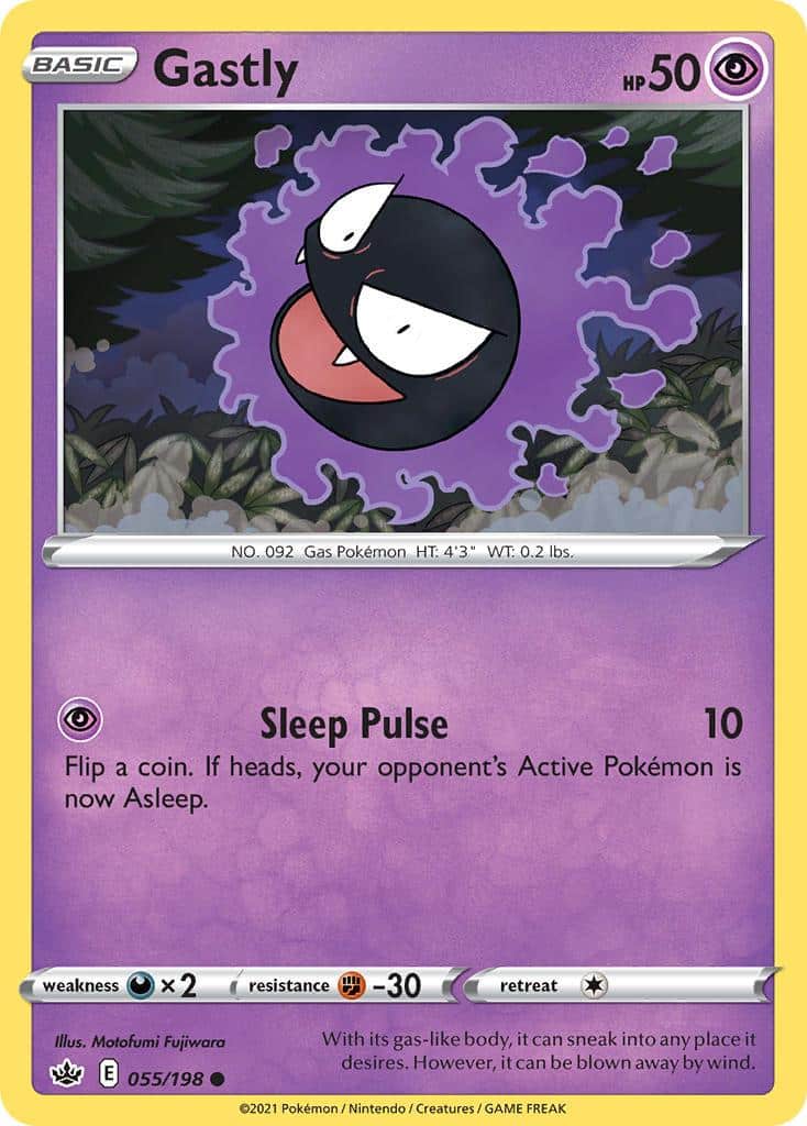 Pokemon Trading Card Game Chilling Reign Price List 55 Gastly