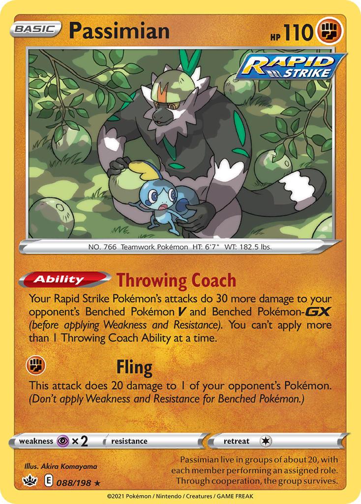 Pokemon Trading Card Game Chilling Reign Price List 88 Passimian