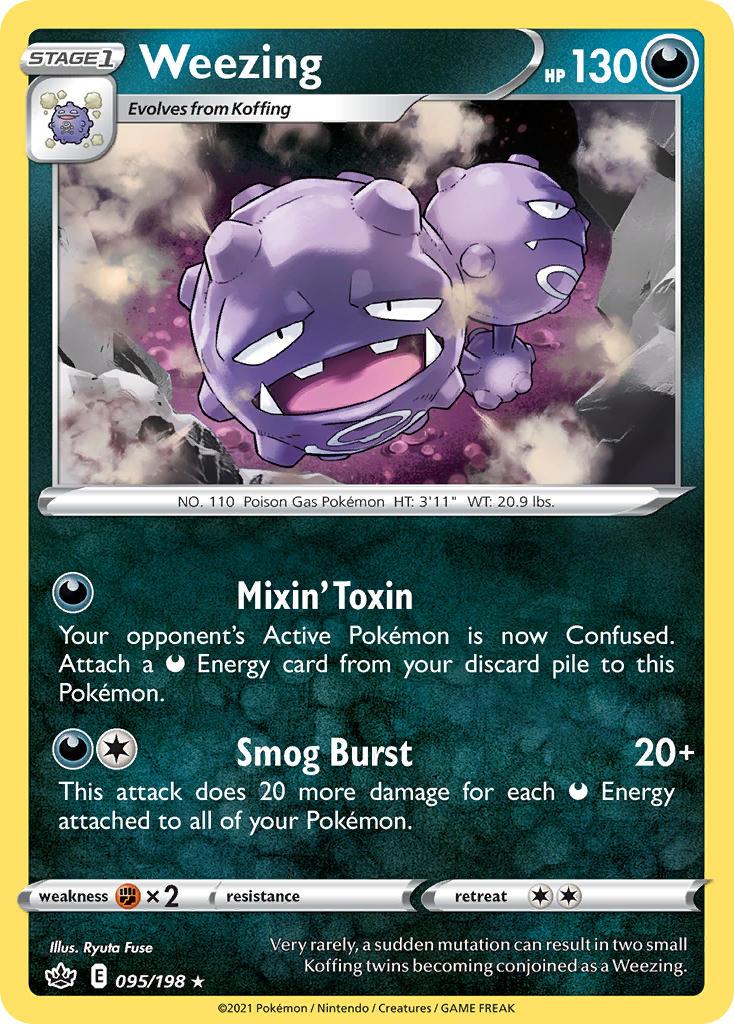 Pokemon Trading Card Game Chilling Reign Price List 95 Weezing