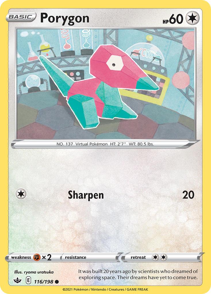 Pokemon Trading Card Game Chilling Reign Set List 116 Porygon