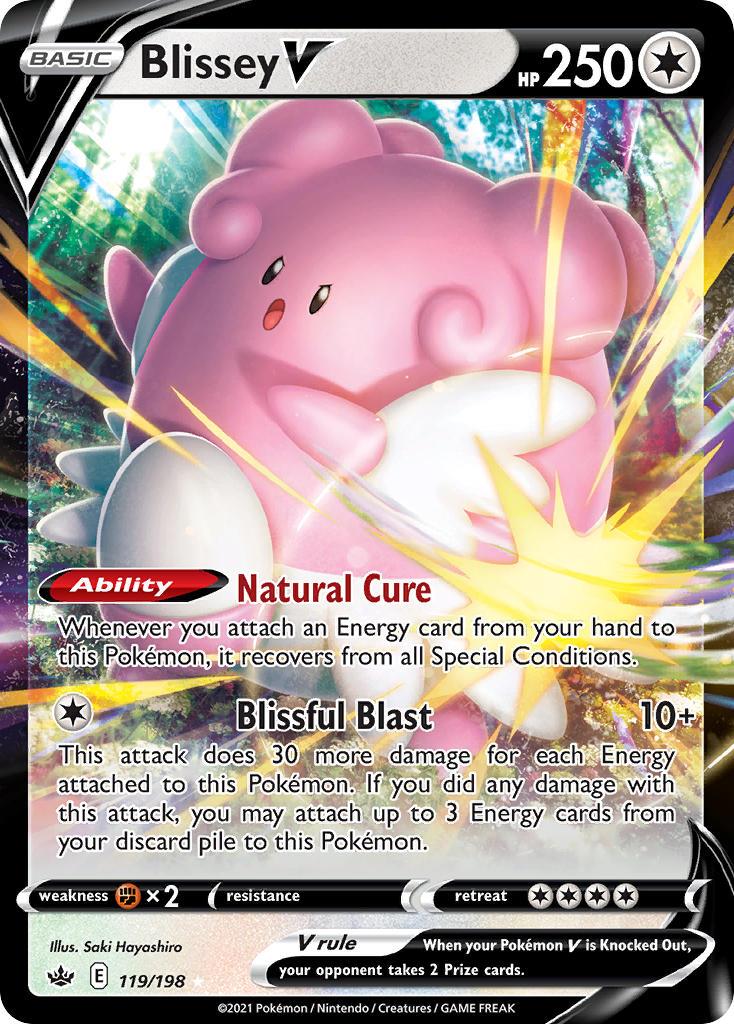 Pokemon Trading Card Game Chilling Reign Set List 119 Blissey V