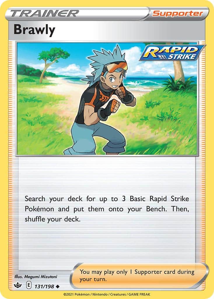 Pokemon Trading Card Game Chilling Reign Set List 131 Brawly