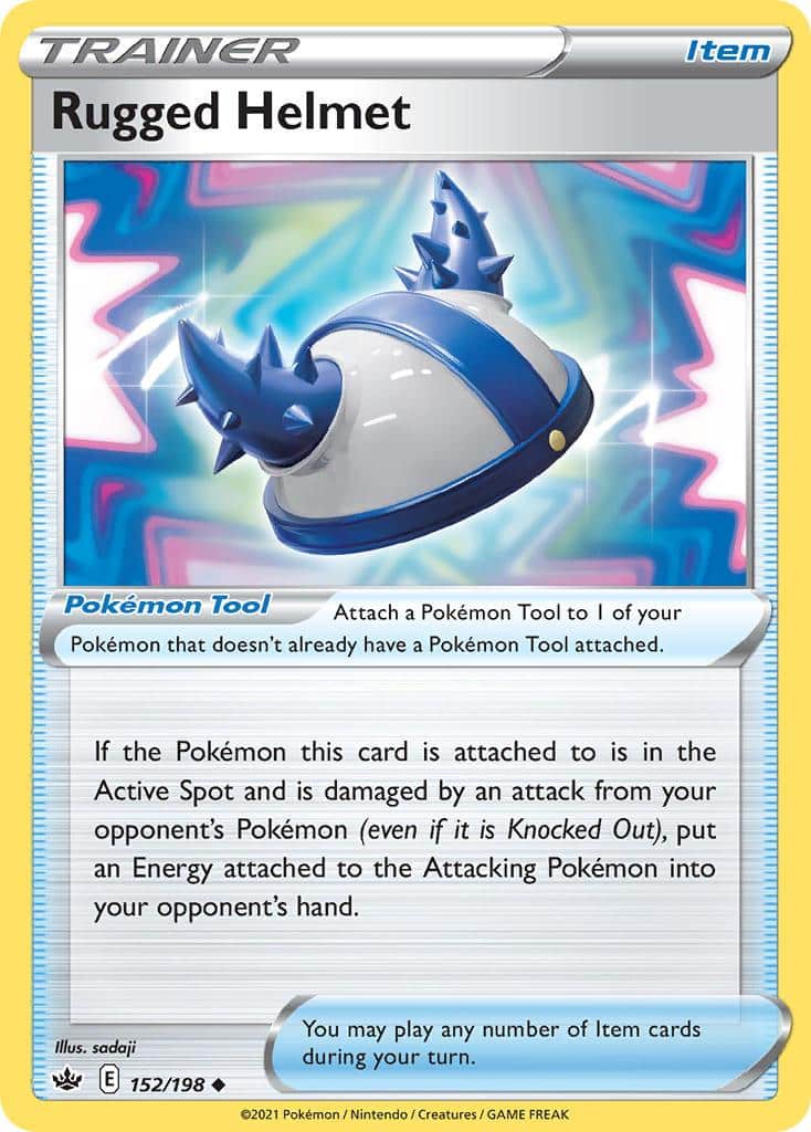 Pokemon Trading Card Game Chilling Reign Set List 152 Rugged Helmet
