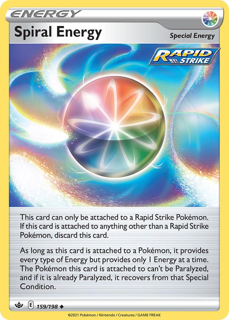 Pokemon Trading Card Game Chilling Reign Set List 159 Spiral Energy