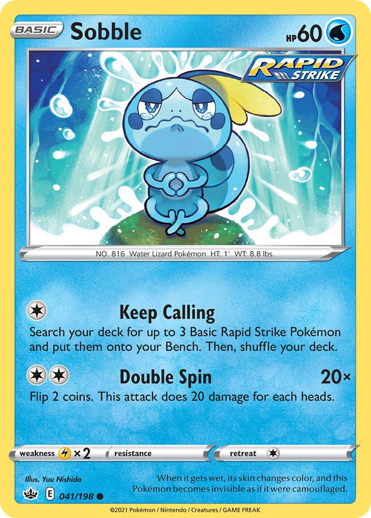 Pokemon Trading Card Game Chilling Reign Set List 41 Sobble