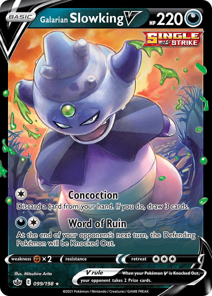 Pokemon Trading Card Game Chilling Reign Set List 99 Galarian Slowking V