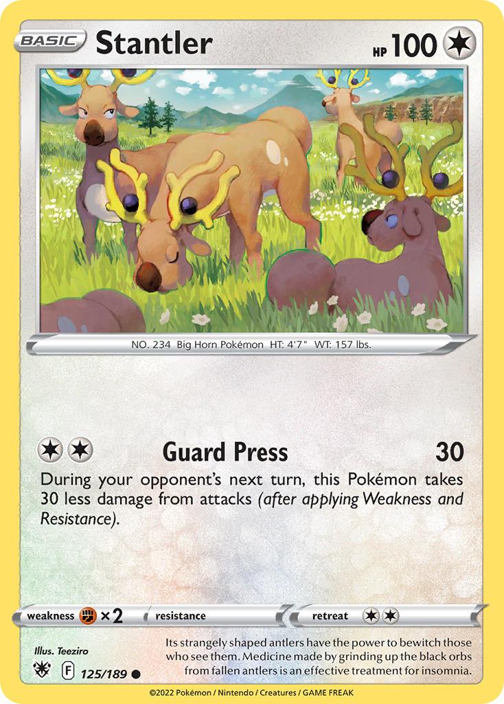 2022 Pokemon Trading Card Game Astral Radiance Price List 125 Stantler