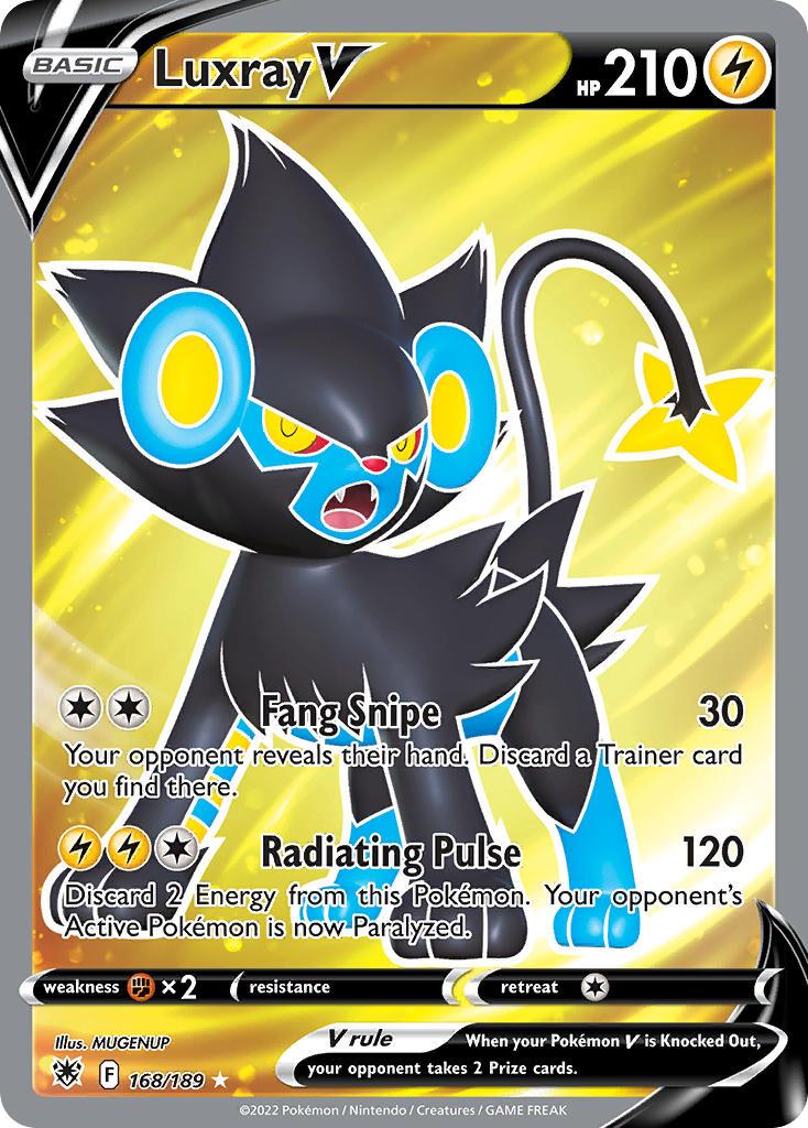 2022 Pokemon Trading Card Game Astral Radiance Price List 168 Luxray V