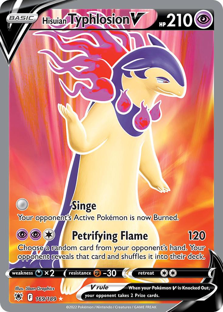 2022 Pokemon Trading Card Game Astral Radiance Price List 169 Hisuian Typhlosion V