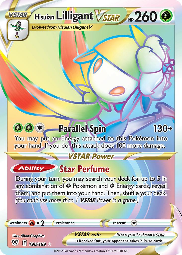 2022 Pokemon Trading Card Game Astral Radiance Price List 190 Hisuian Lilligant VStar