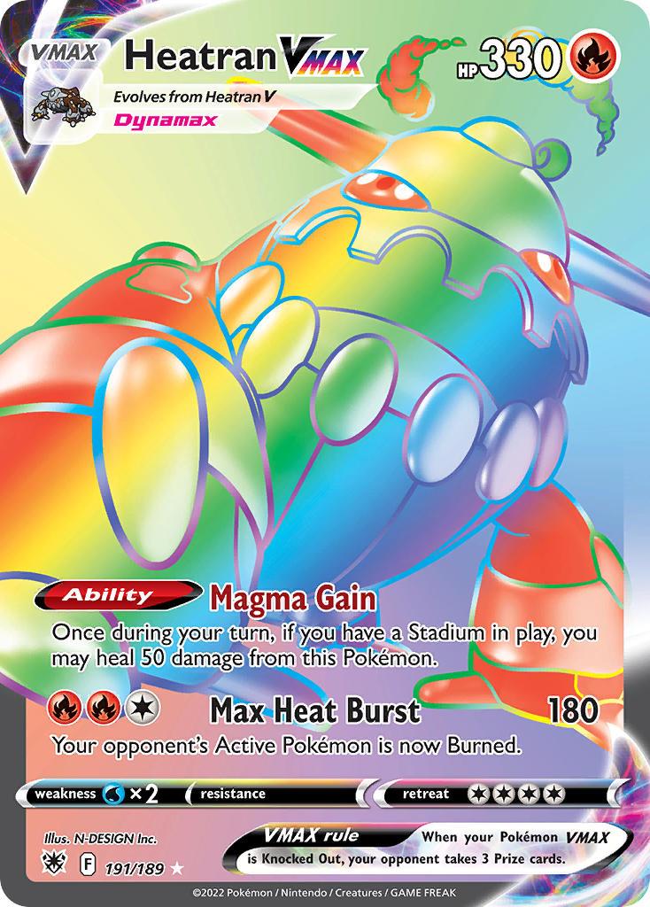 2022 Pokemon Trading Card Game Astral Radiance Price List 191 Heatran VMax