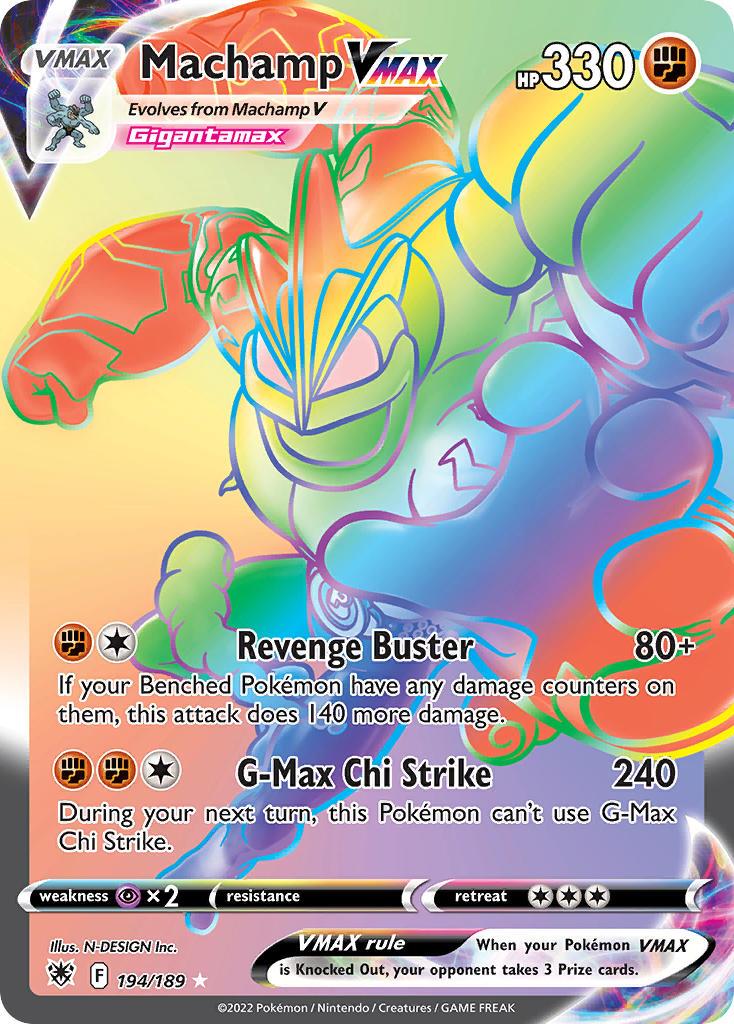 2022 Pokemon Trading Card Game Astral Radiance Price List 194 Machamp VMax