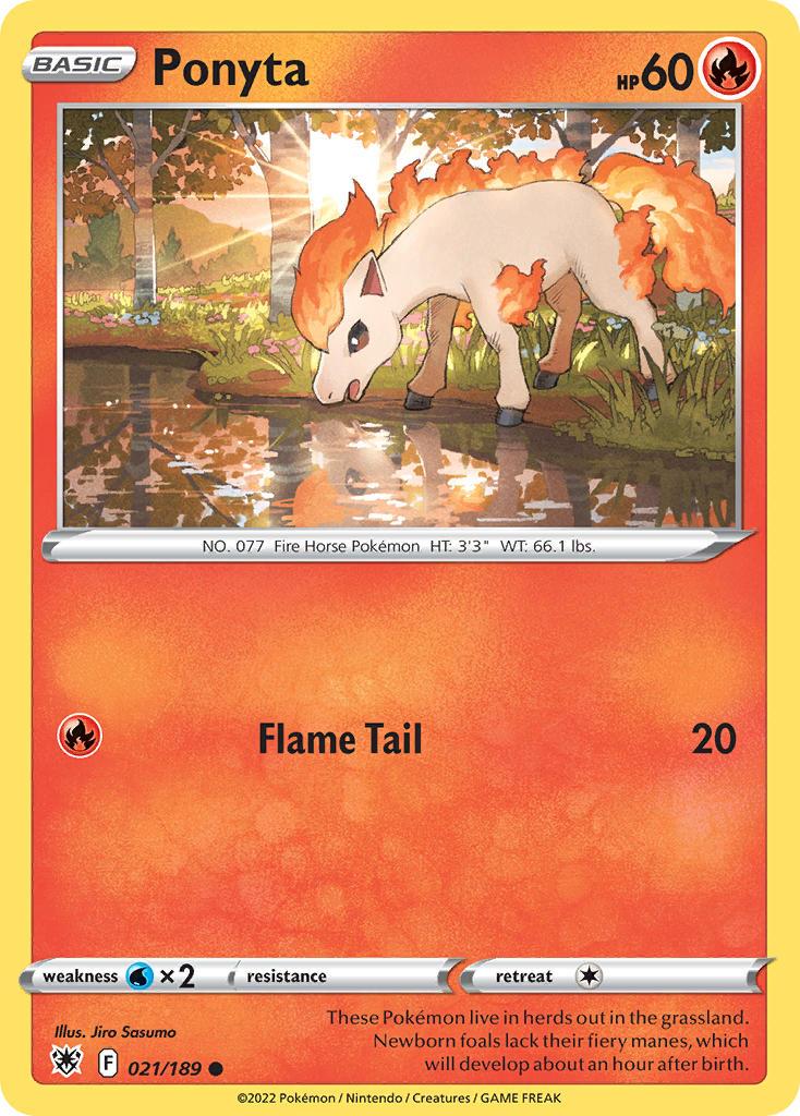2022 Pokemon Trading Card Game Astral Radiance Price List 21 Ponyta