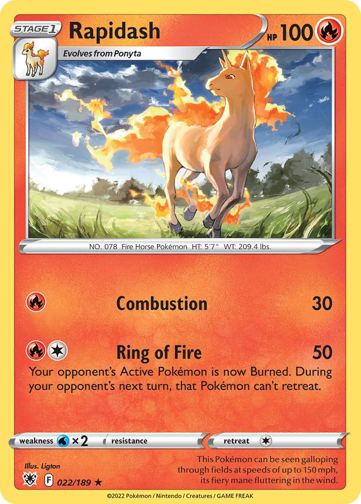 2022 Pokemon Trading Card Game Astral Radiance Price List 22 Rapidash