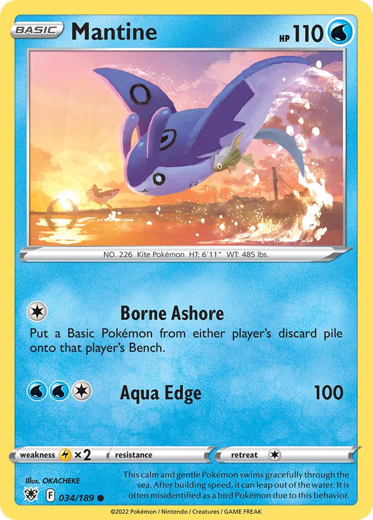 2022 Pokemon Trading Card Game Astral Radiance Price List 34 Mantine