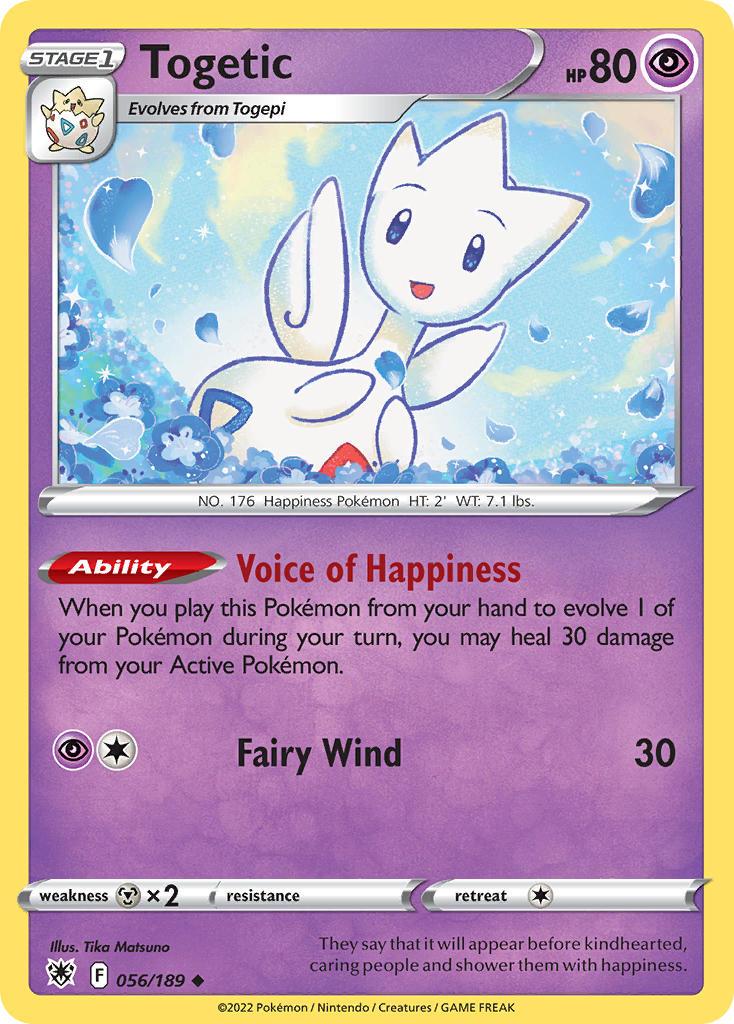 2022 Pokemon Trading Card Game Astral Radiance Price List 56 Togetic