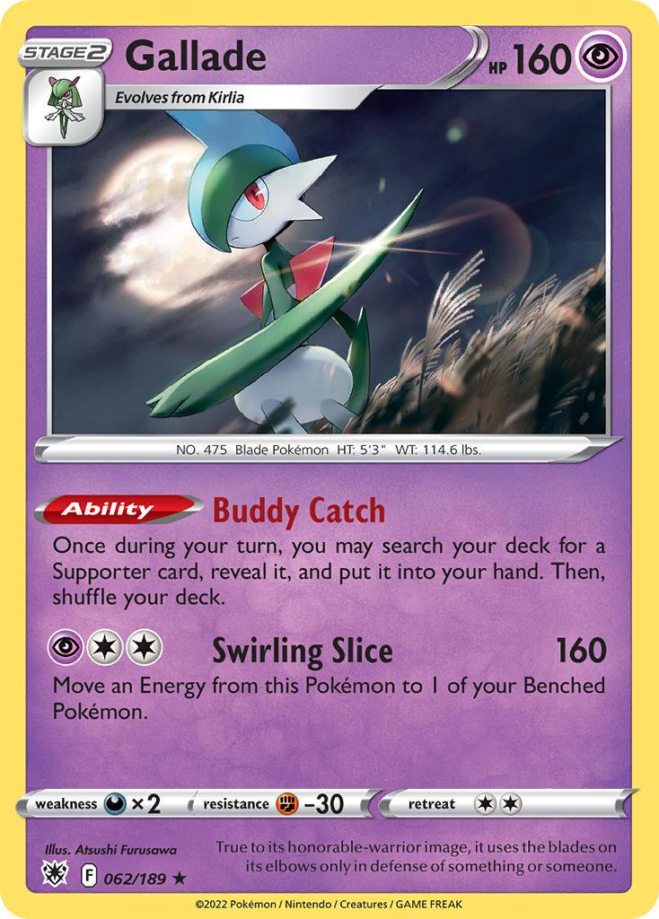 2022 Pokemon Trading Card Game Astral Radiance Price List 62 Gallade