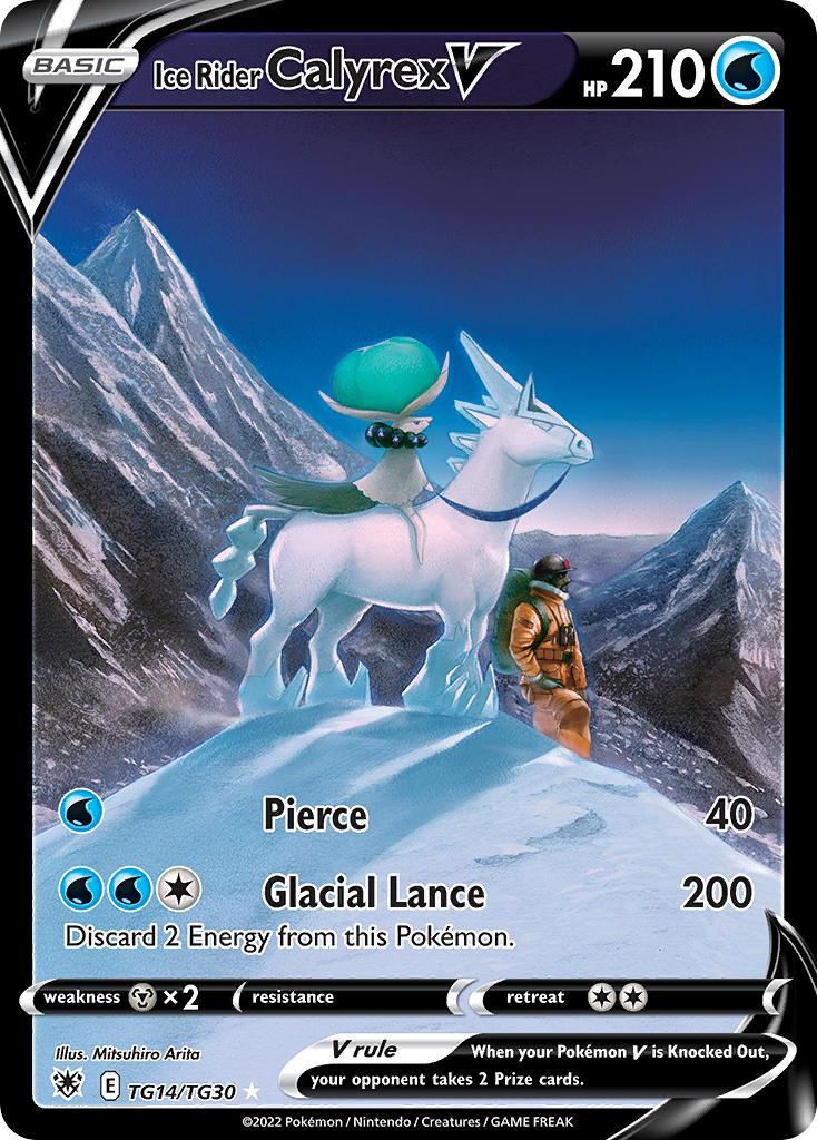 2022 Pokemon Trading Card Game Astral Radiance Price List TG14 Ice Rider Calyrex V