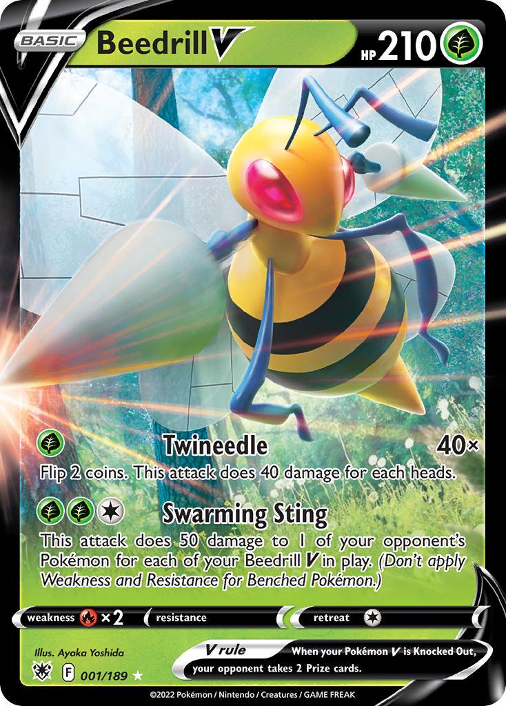 2022 Pokemon Trading Card Game Astral Radiance Set List 1 Beedrill V